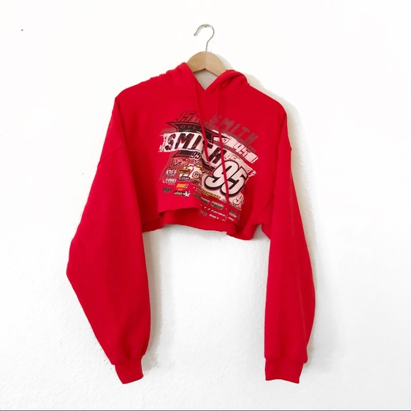 Urban Outfitters Tops - Vintage Red Race Car Cropped Hoodie